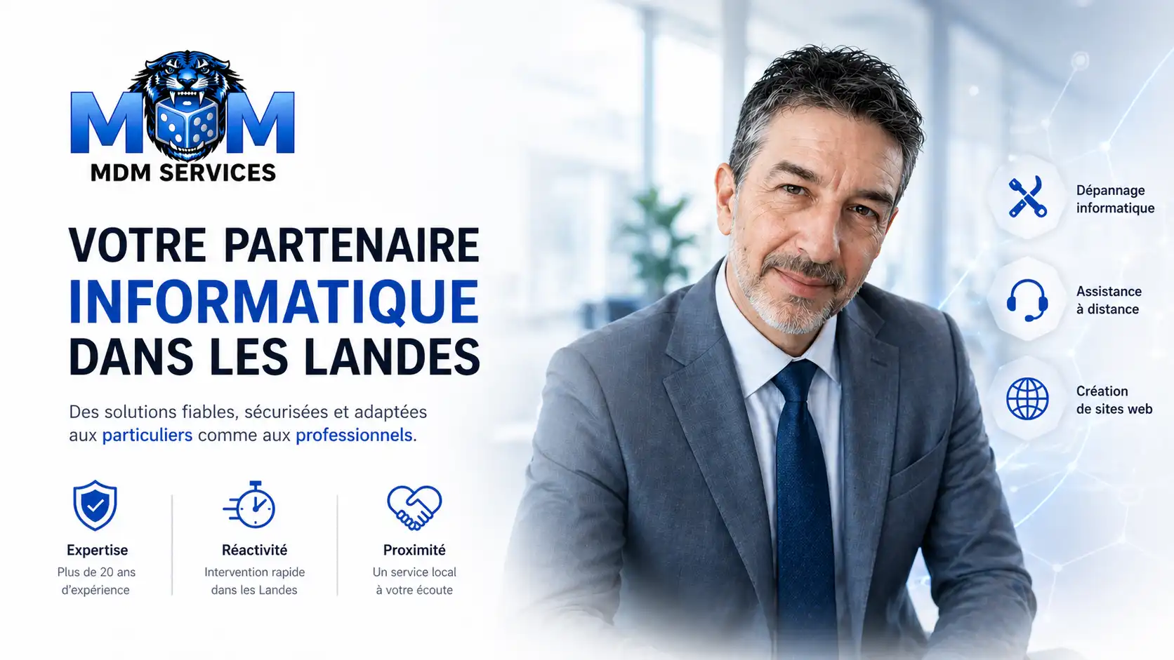 Mdm-services.fr, dépannage informatique Landes